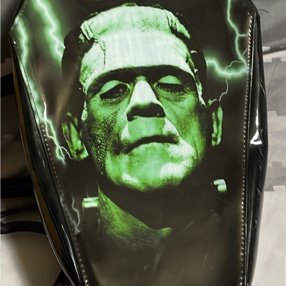 Green and Black Frankenstein Backpack